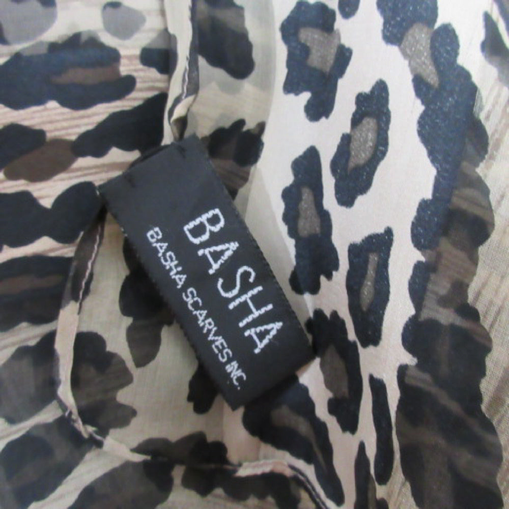 Basha Silk Scarf - Long Animal Print - 2316