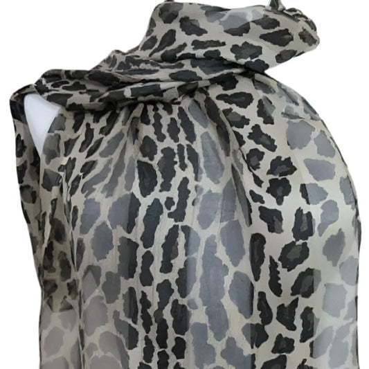 Basha Silk Scarf - Long Animal Print - 2316