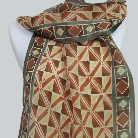 Adrienne Vittadini Silk Scarf - Long - 2379