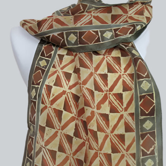 Adrienne Vittadini Silk Scarf - Long - 2379