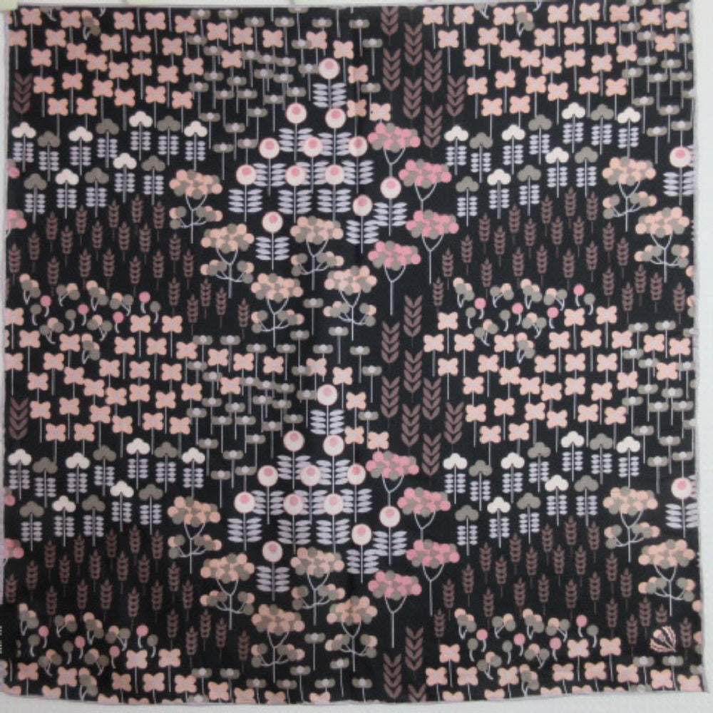 Fraas Silk Scarf - Square Handkerchief Floral - 2391