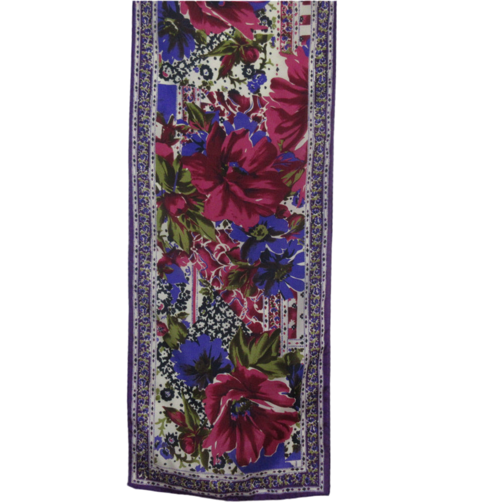 ACUTE Polyester Scarf - Designer Floral Long - 1322