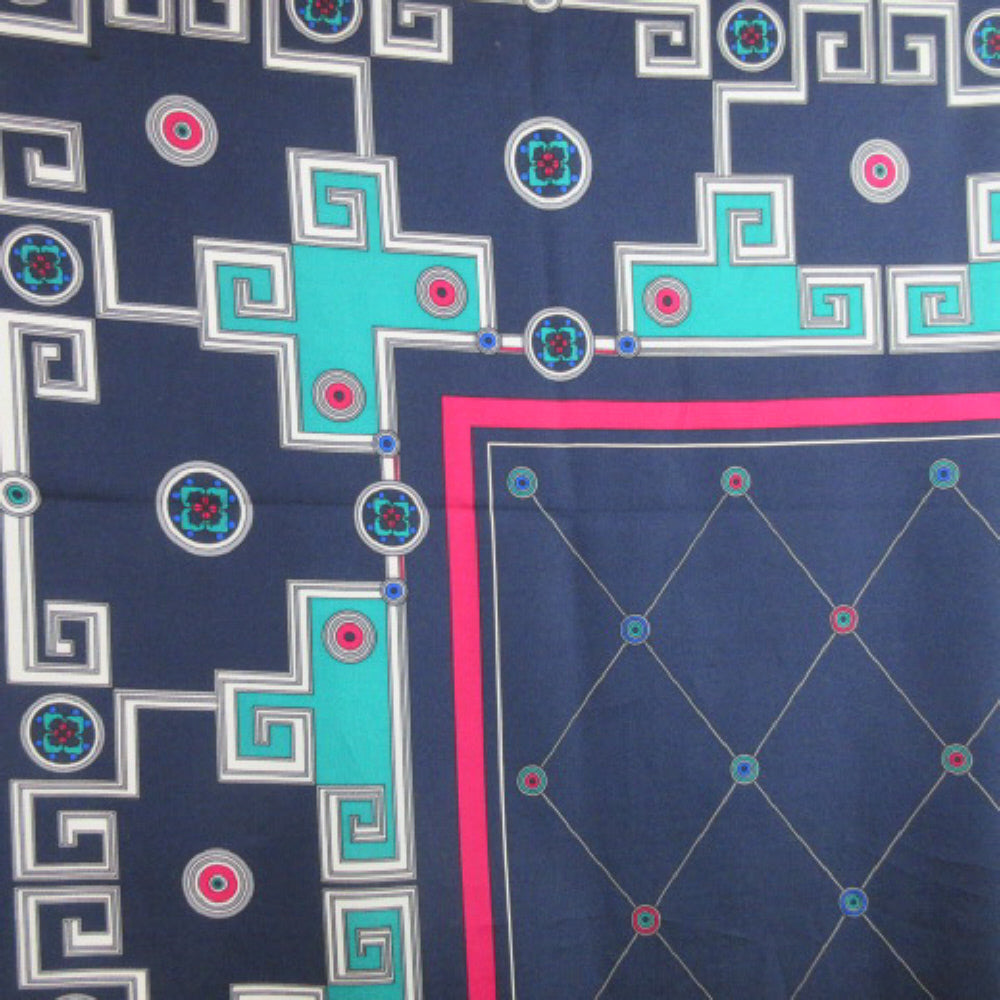Ginnie Johansen Silk Scarf - Square Geometric - 2404