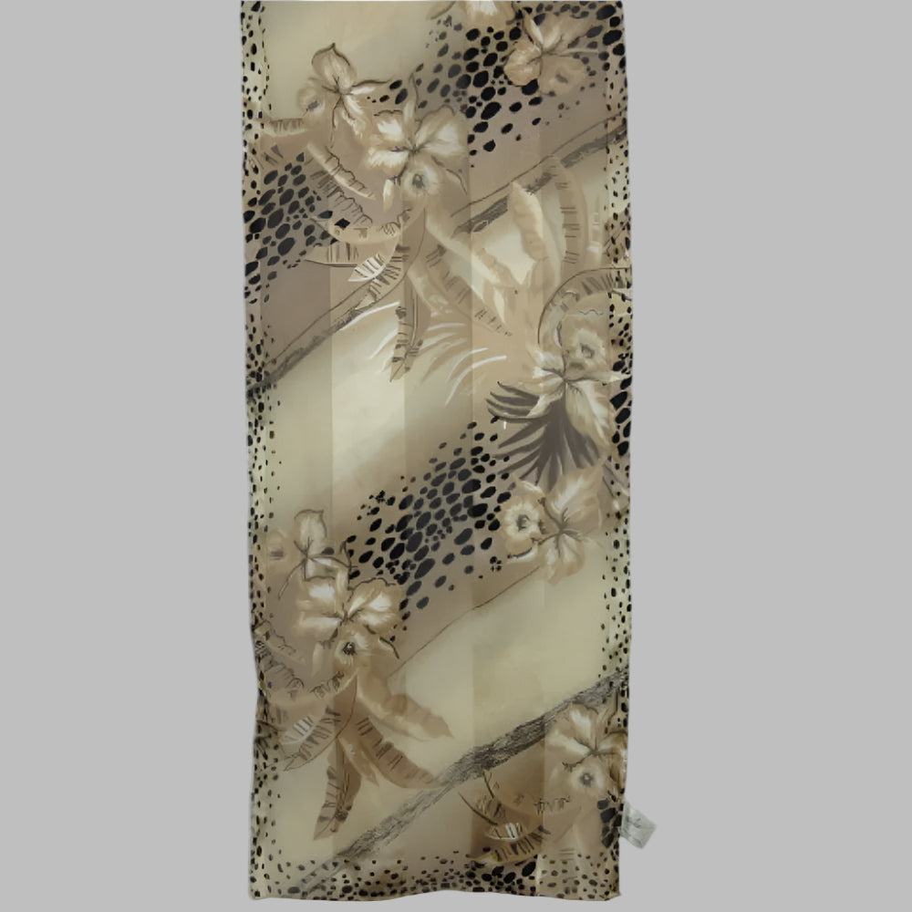 Jacqueline Ferrar Silk Scarf - Long Animal Print - 2418
