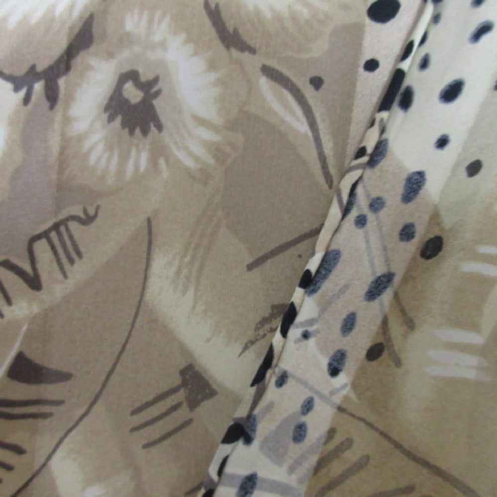 Jacqueline Ferrar Silk Scarf - Long Animal Print - 2418