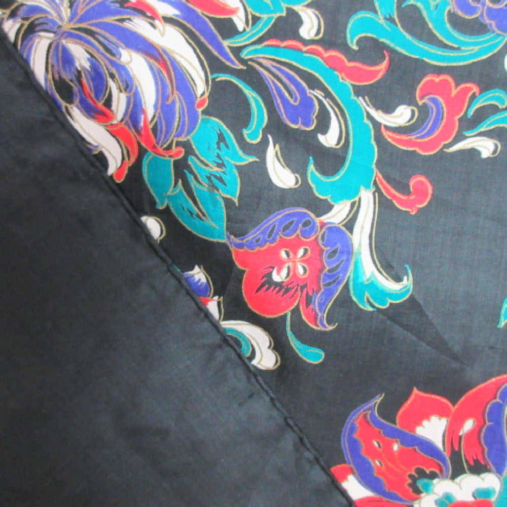 Thai Silk Scarf - Square Floral - 2458