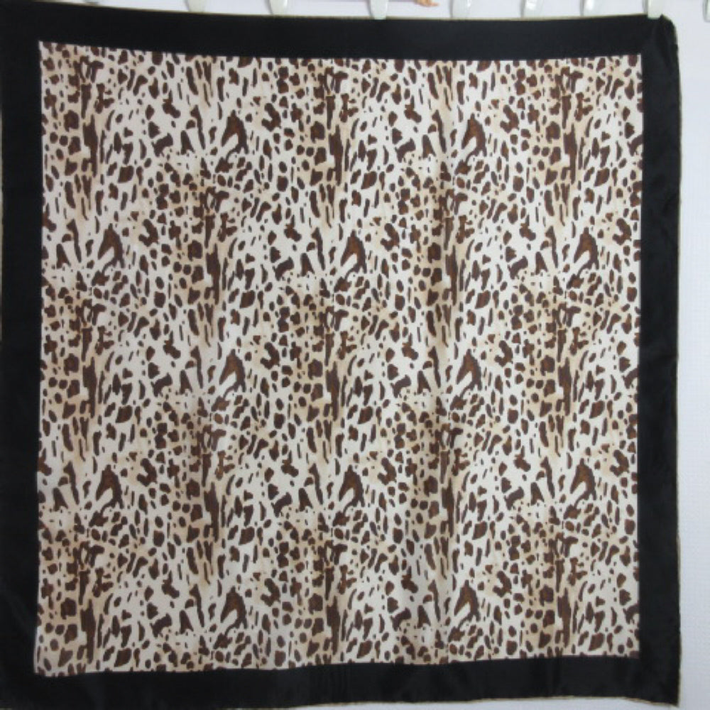 Stunning Silk Scarf - Square Animal Print - 2466