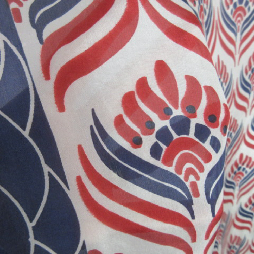 Michael Stars Silk Scarf - Long Abstract - 2486