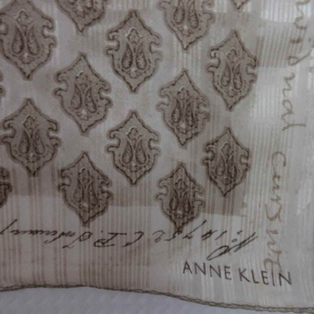 Anne Klein Silk Scarf - Long Poetry - 2493