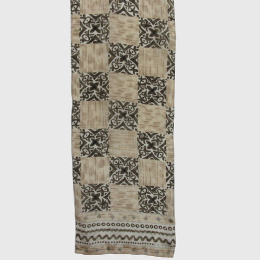 Echo Vintage Silk Scarf - Long Abstract 2495