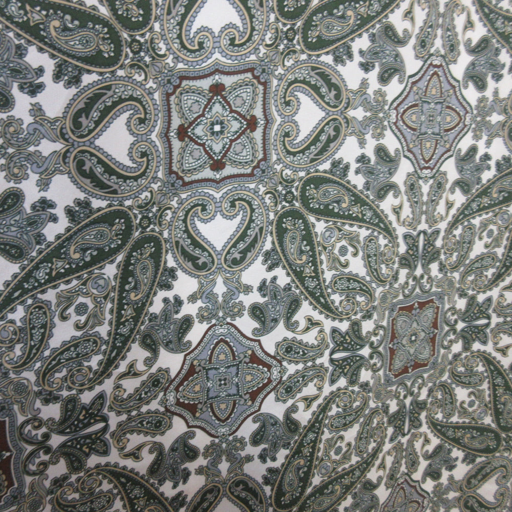 Massimo Dutti Designer Retro Silk Scarf - Square - 5444