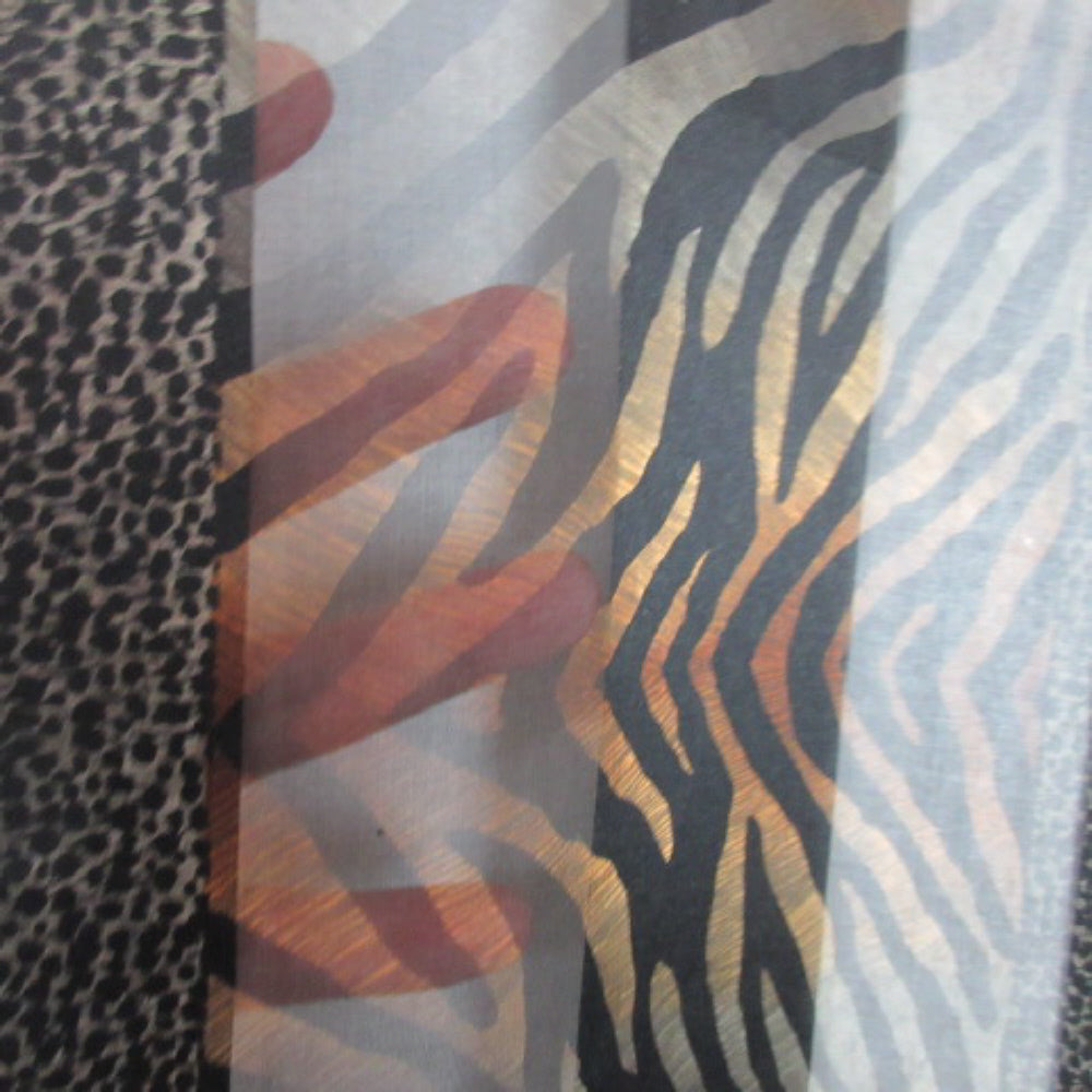 Anne Klein Silk Scarf - Long Animal Print - 2523