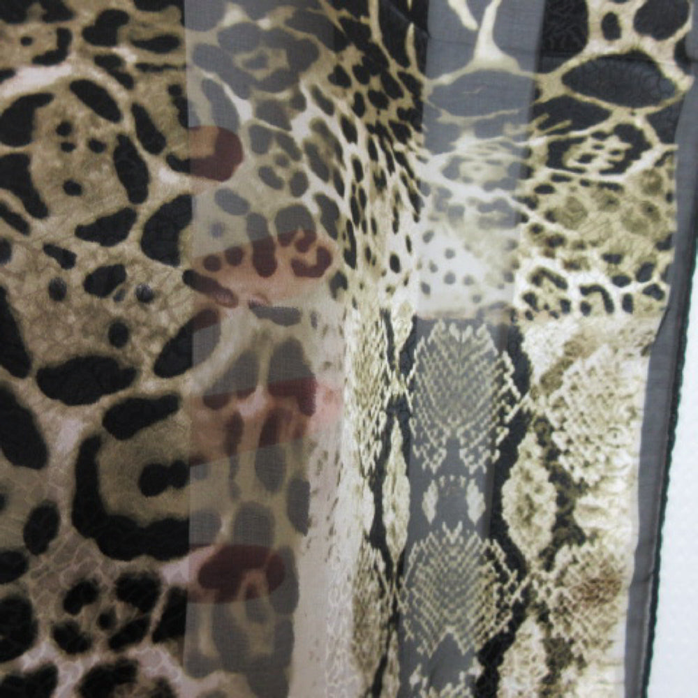 Adrienne Landau Silk Scarf - Long Animal Print - 2527
