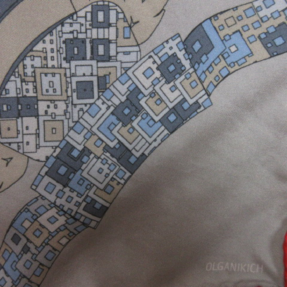 Olganikich Art Silk Scarf - Square - 2555