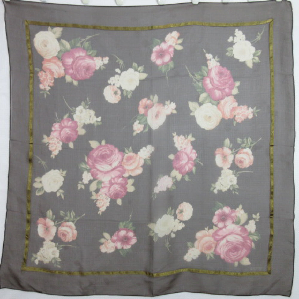 Echo Silk Scarf - Square Floral 2556