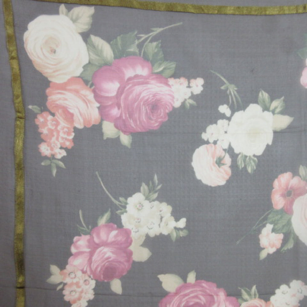 Echo Silk Scarf - Square Floral 2556