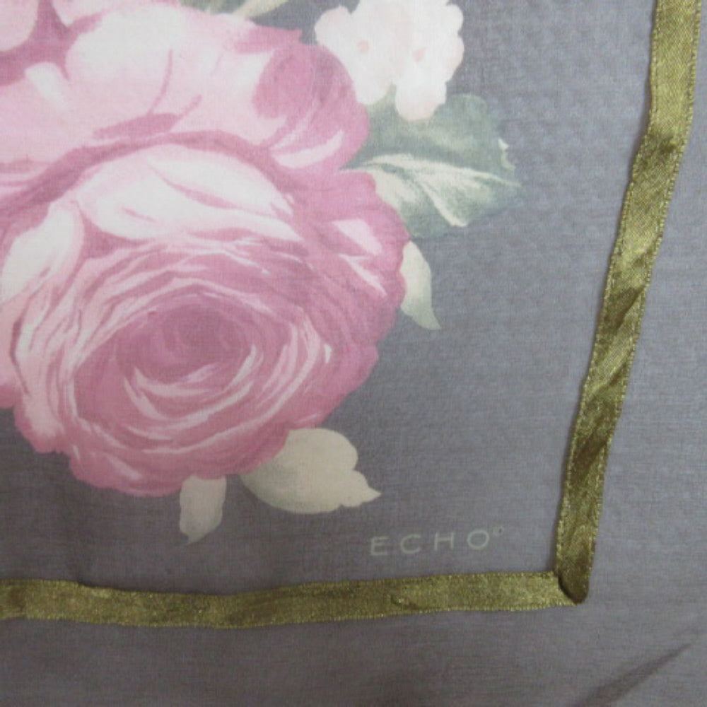 Echo Silk Scarf - Square Floral 2556