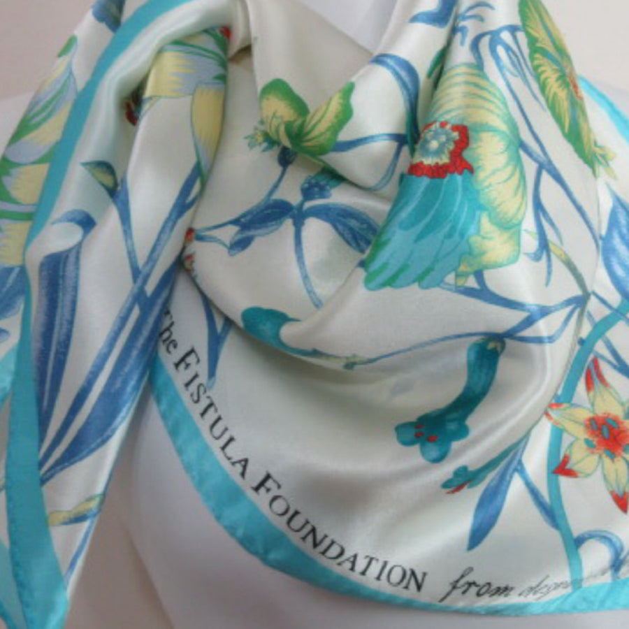 Fistula Foundation Silk Scarf - Square Floral 2574