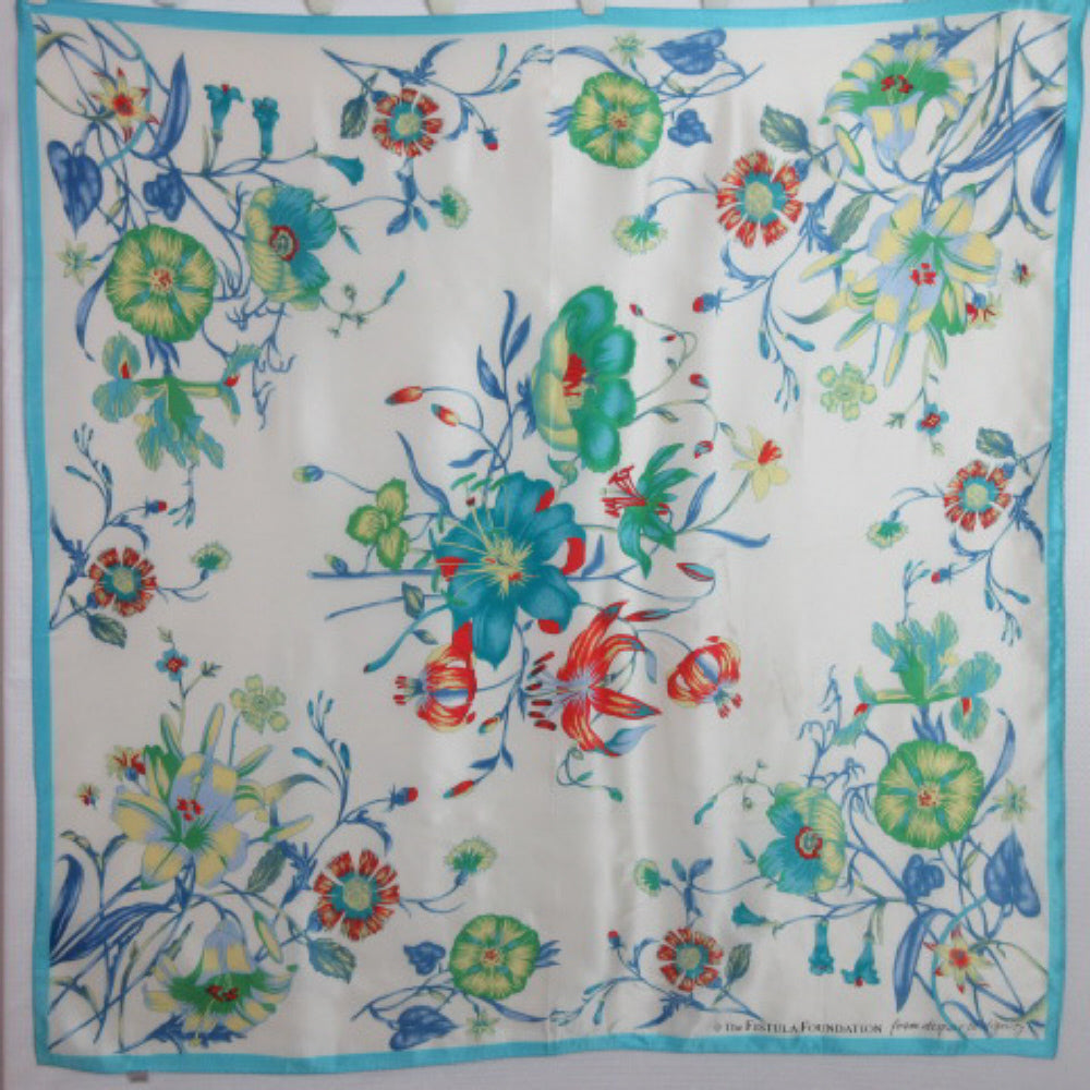 Fistula Foundation Silk Scarf - Square Floral 2574