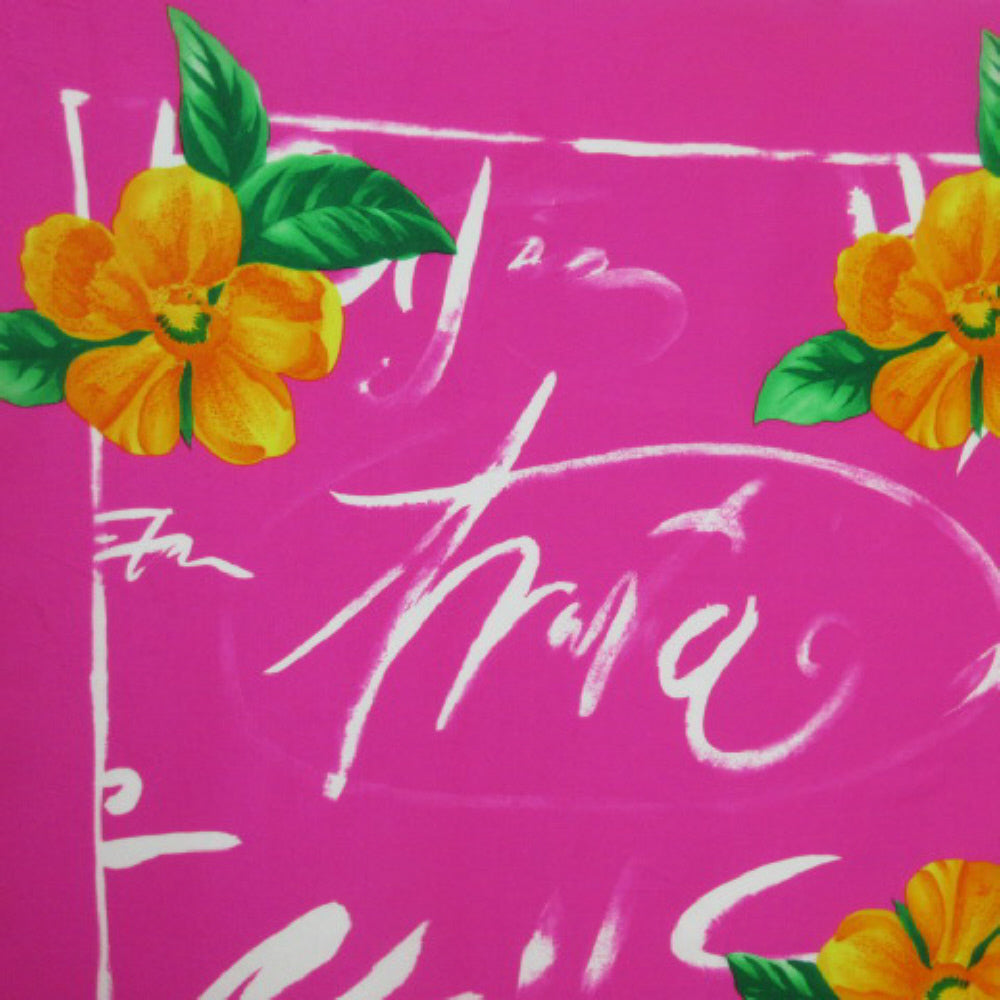Adrienne Vittadini Floral Silk Scarf - Square - 2588
