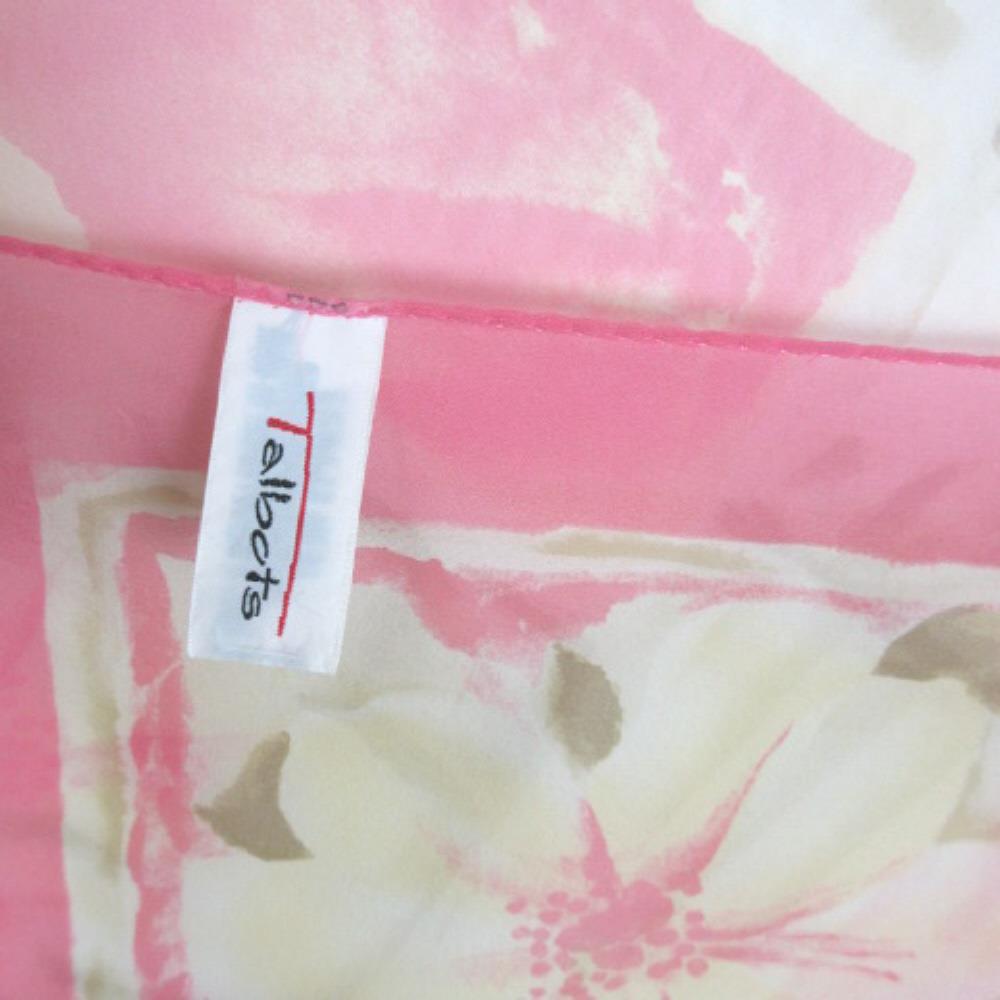 Talbots Silk Scarf - Square Floral 2594