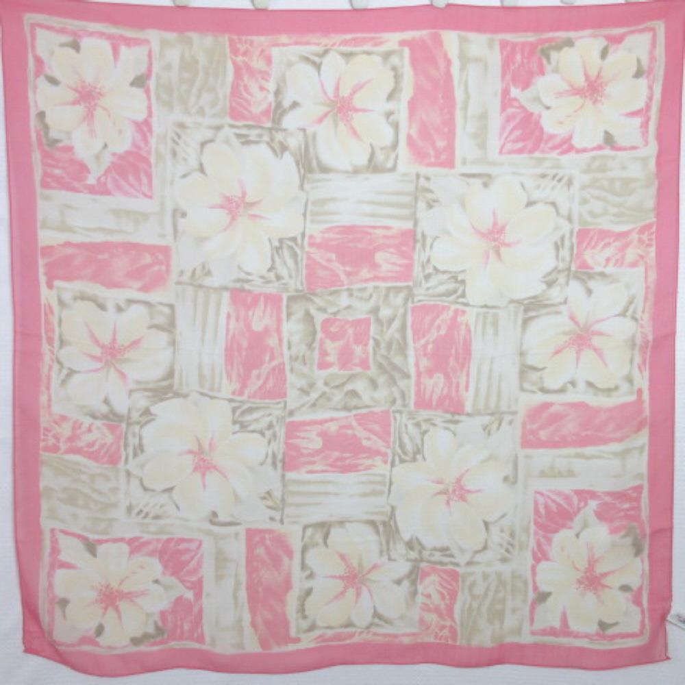 Talbots Silk Scarf - Square Floral 2594