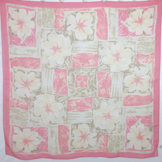 Talbots Silk Scarf - Square Floral 2594