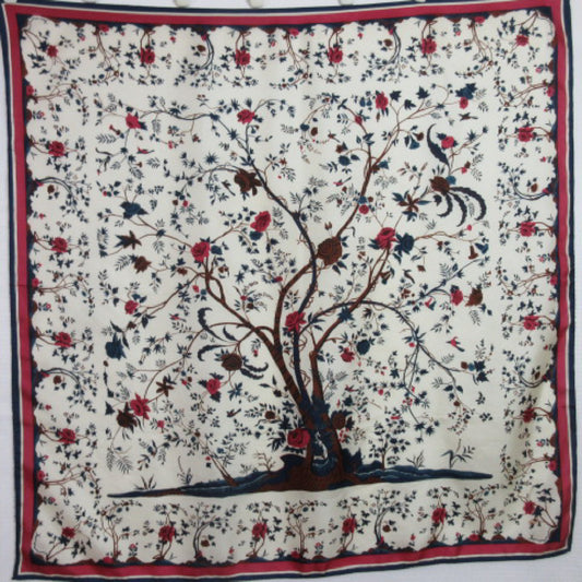 Smithsonian Institution Art Tree of Life Birds Silk Scarf - Square - 2606