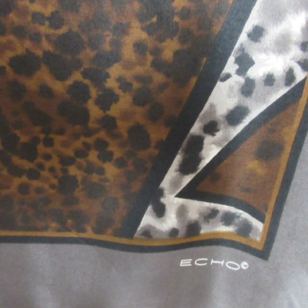 Echo Animal Print Silk Scarf - Square 2610