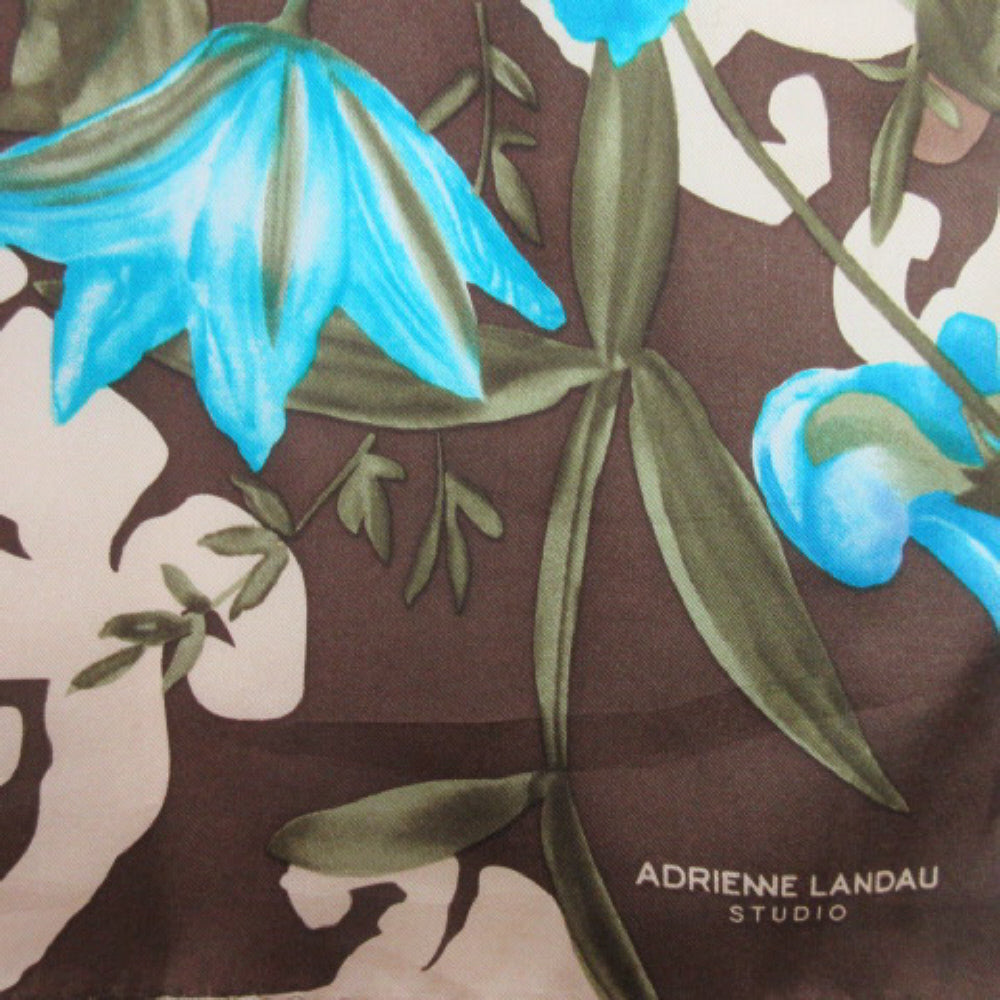 Adrienne Landau Floral Silk Scarf - Long - 2620