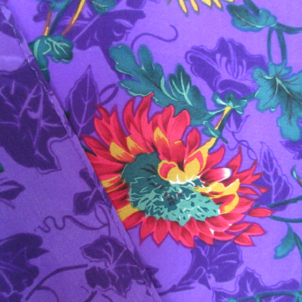 Ellen Tracy Floral Silk Scarf - Long 2642