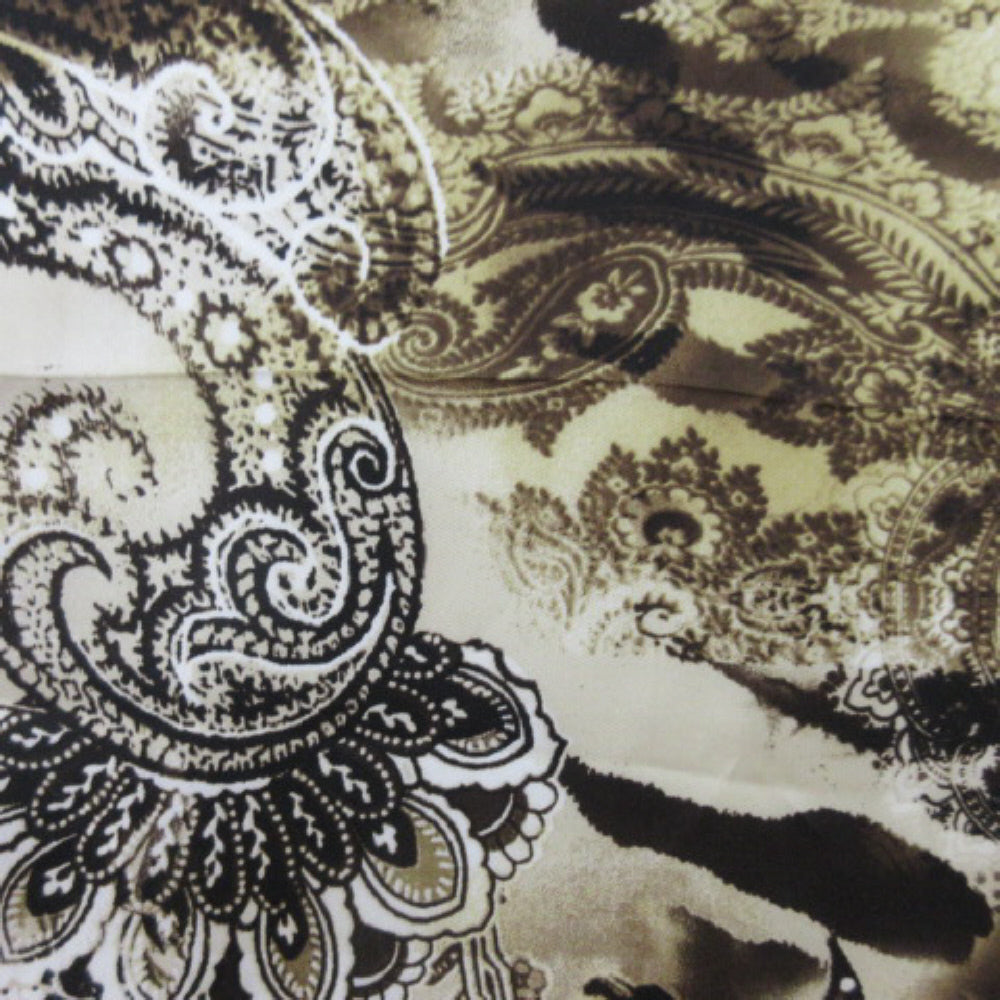 Adrienne Landau Animal Print Paisley Silk Scarf - Long - 2659