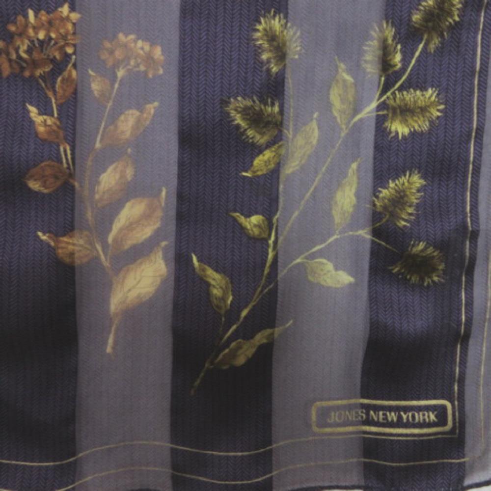 Jones New York Leaves Art Silk Scarf - Long 2664