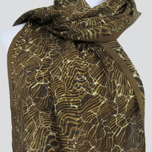 Ellen Tracy Designer Silk Scarf - Long 2668