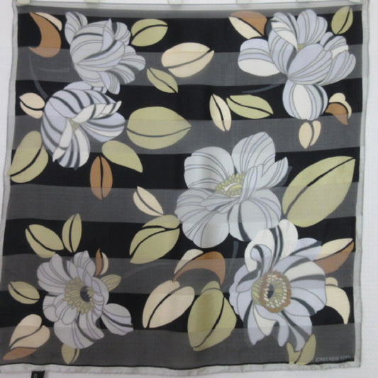 Jones New York Floral Silk Scarf - 21" Square 2680