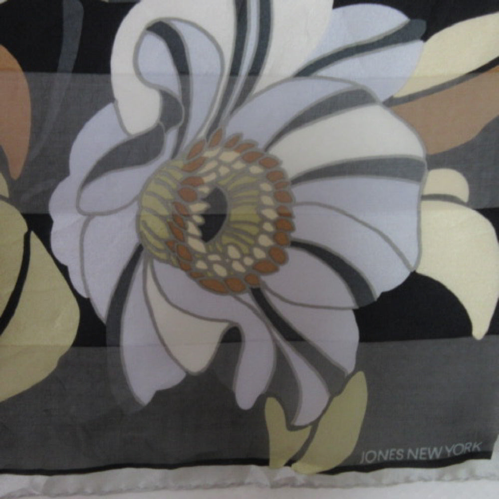 Jones New York Floral Silk Scarf - 21" Square 2680