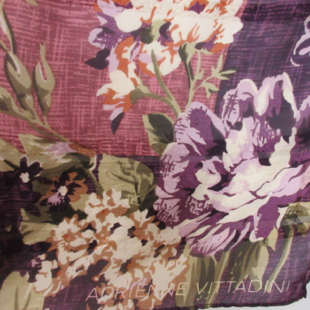 Adrienne Vittadini Silk Scarf - Square - 2698