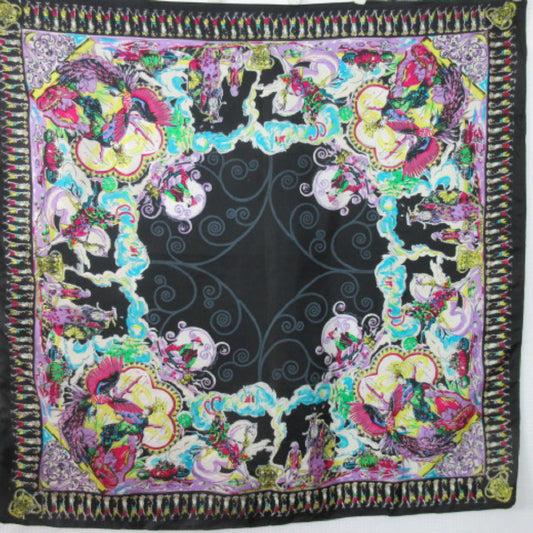 Art Asian Theme Silk Scarf - Square - 2707