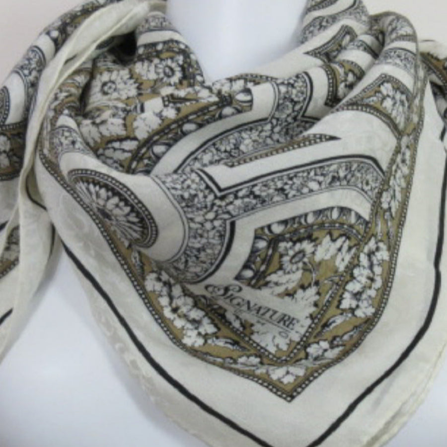 Echo Floral Victorian Silk Scarf - Square 2728