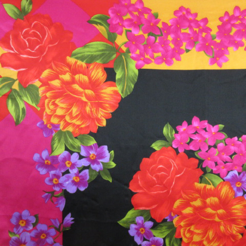 Liz Claiborne Floral Silk Scarf - Square 2729