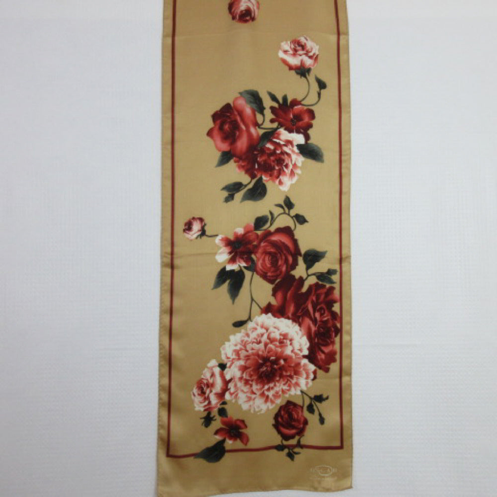 Oscar de la Renta Floral Silk Scarf - Long - 2737