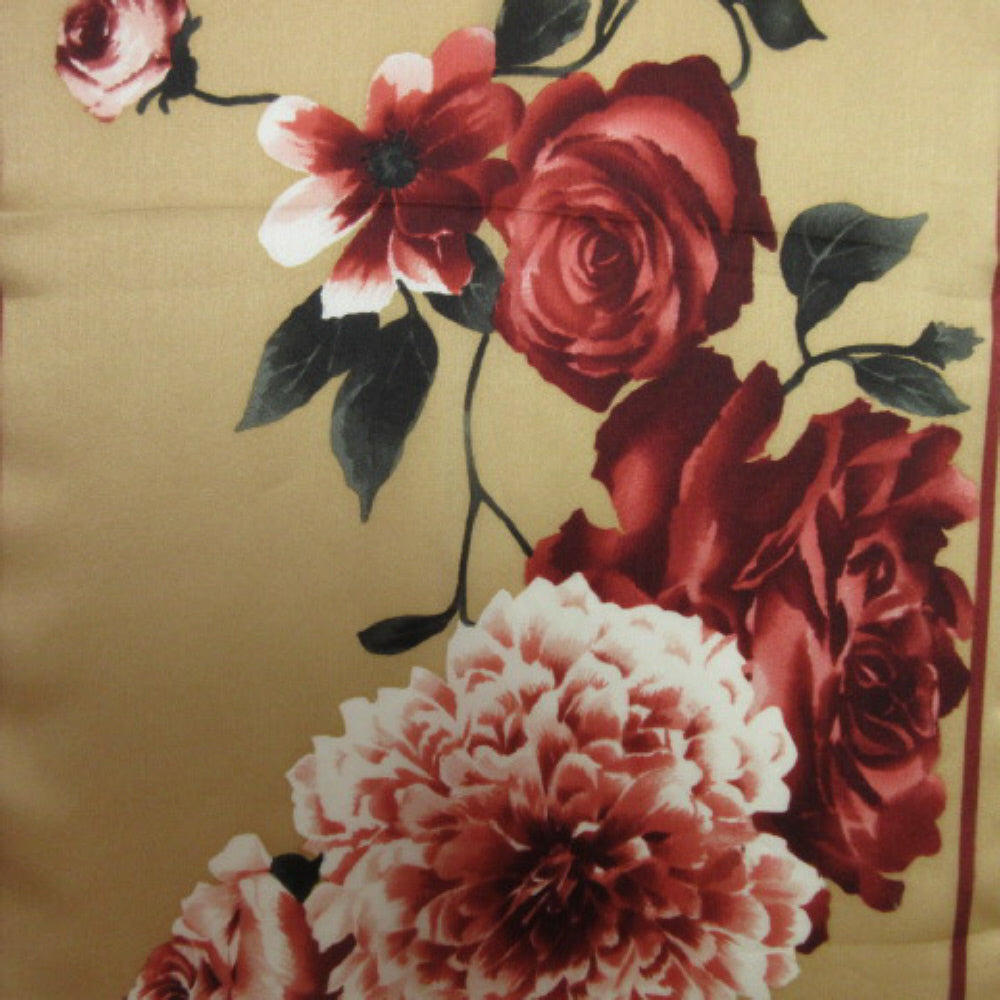 Oscar de la Renta Floral Silk Scarf - Long - 2737