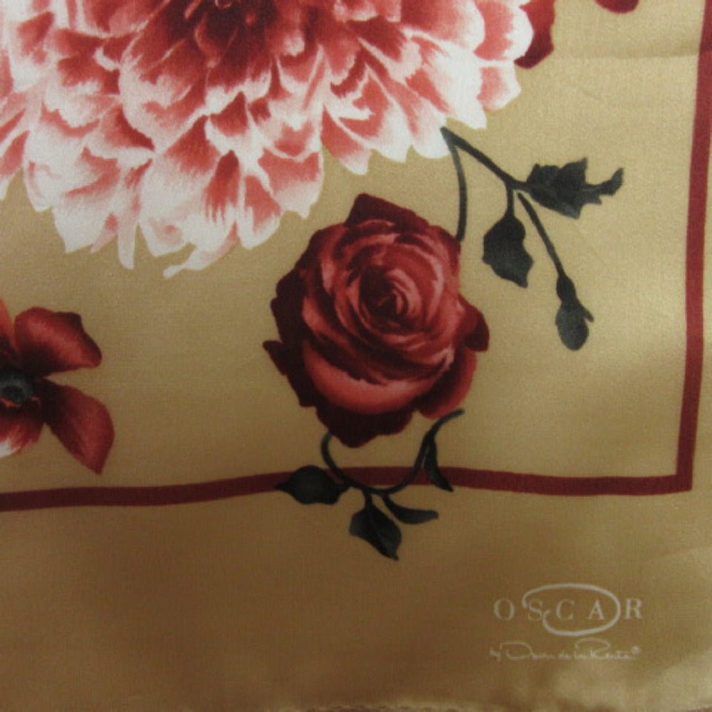 Oscar de la Renta Floral Silk Scarf - Long - 2737