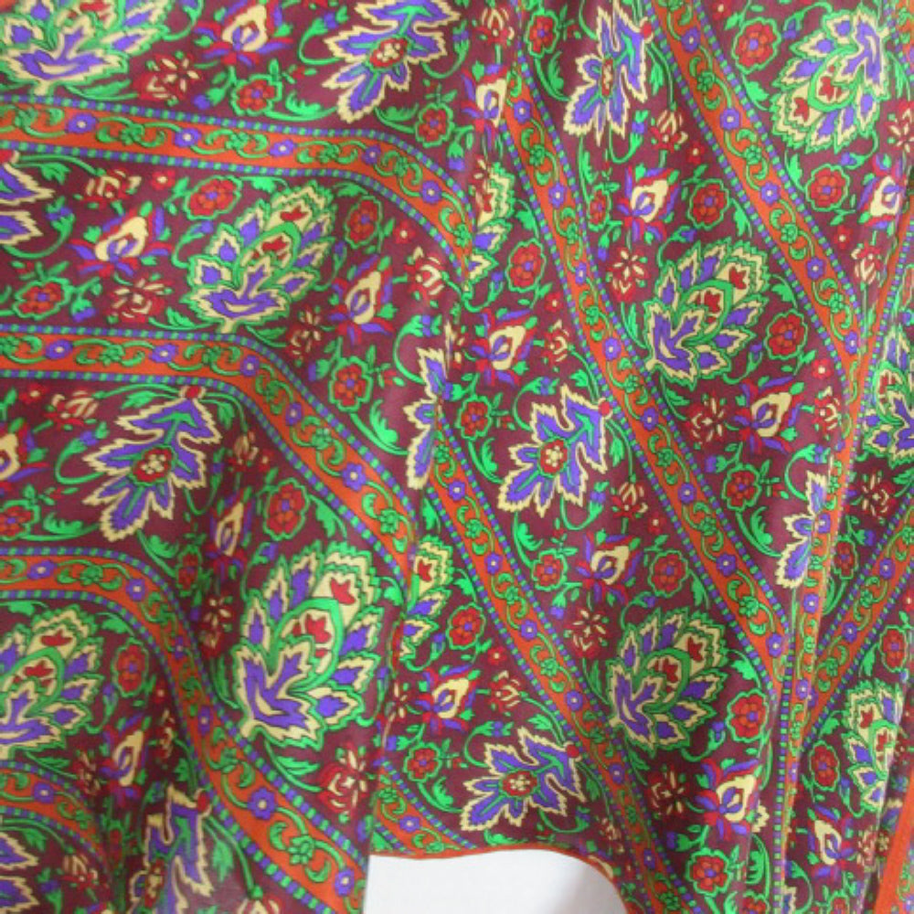 Anne Klein Floral Art Silk Scarf - Long - 2776