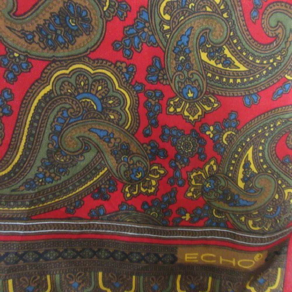 Echo Paisley Silk Scarf - Long 2783