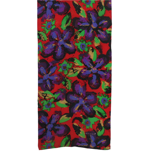 Echo Floral Silk Scarf - Long 2794