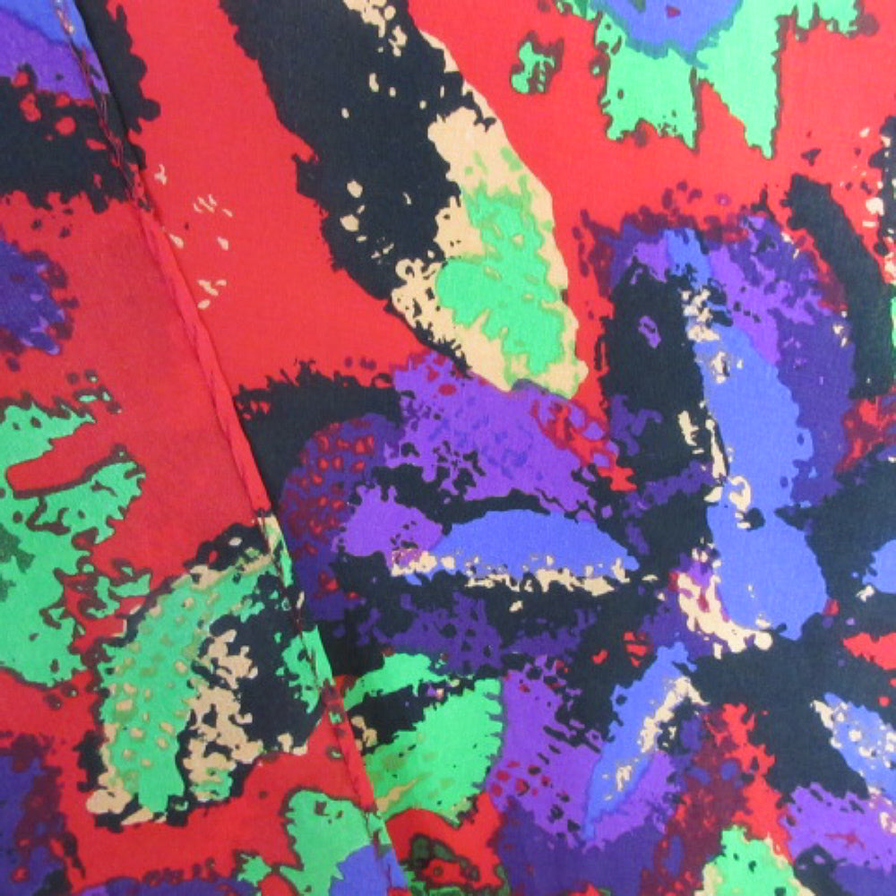 Echo Floral Silk Scarf - Long 2794
