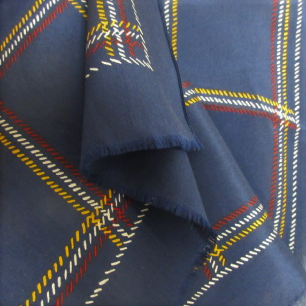 Anne Klein Geometric Silk Scarf - Long - 2796