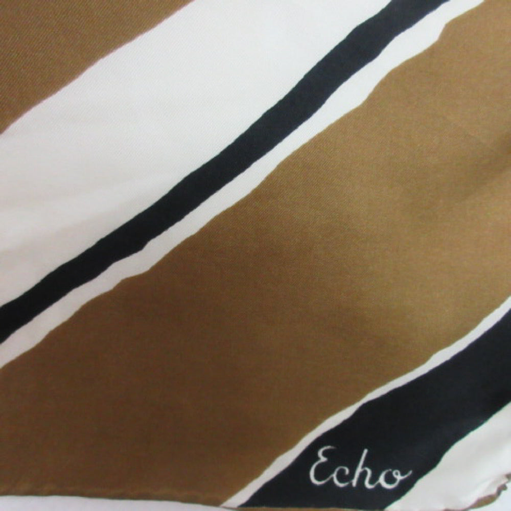 Echo Abstract Silk Scarf - Long 2802