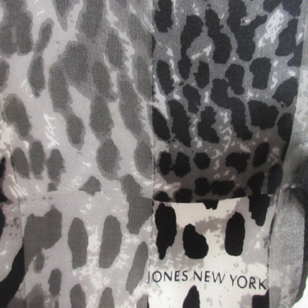 Jones New York Animal Print Silk Scarf - Long 2804